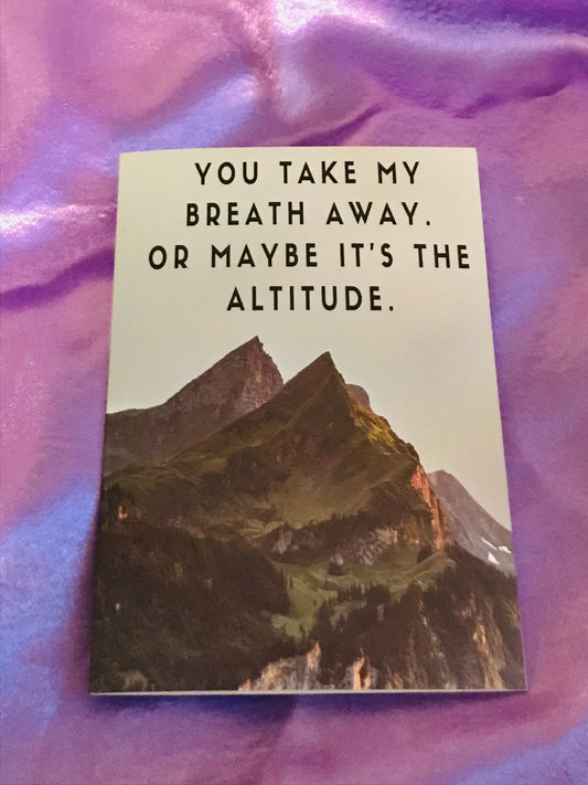 You Take My Breath Away Greeting Card Single